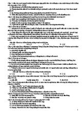 Đề kiểm tra môn Lịch sử 12